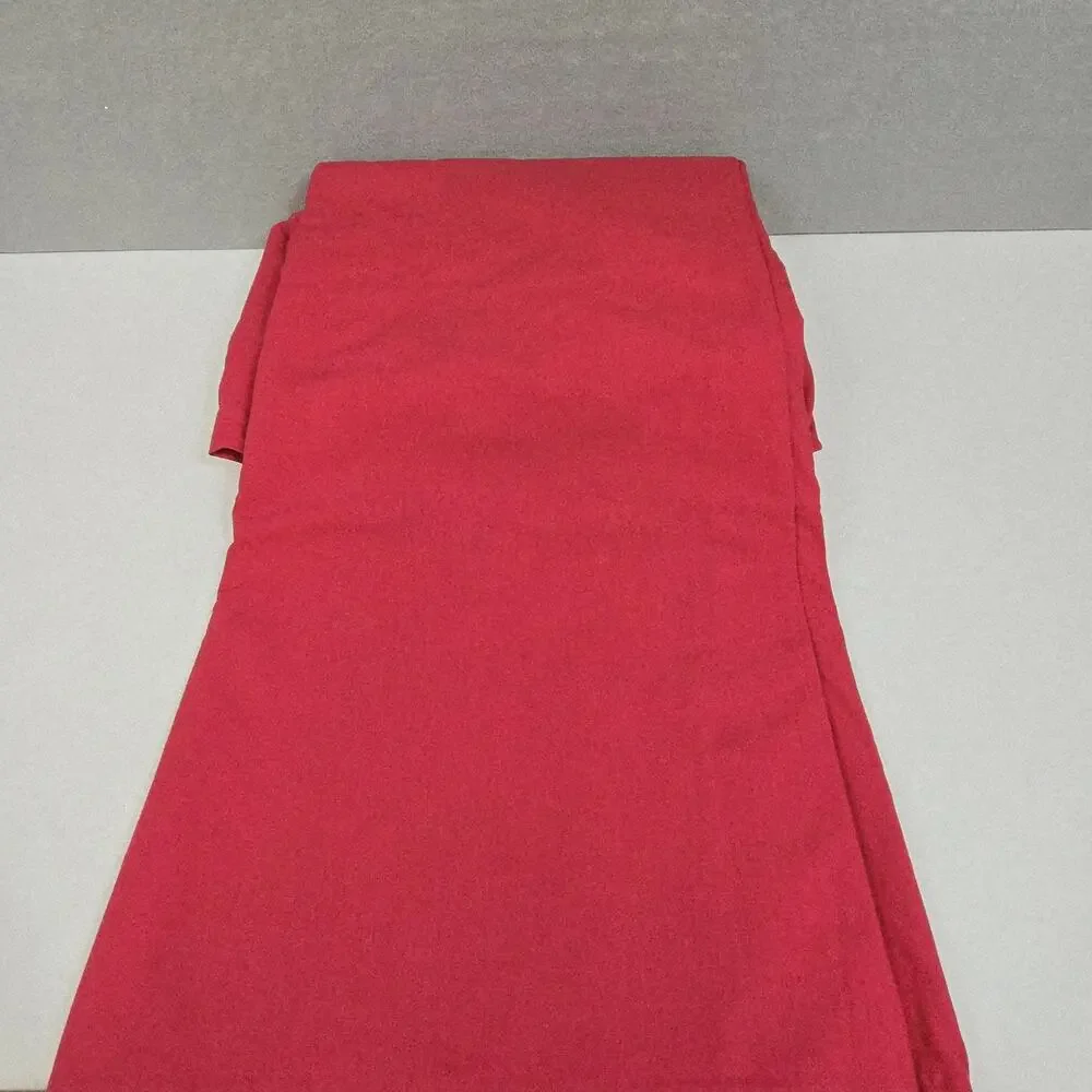 Deep Red Solid Color 3-pc Twin Bed Sheet Set - Brand New